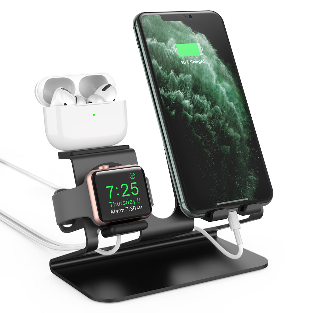 AHASTYLE ST05 For Apple Watch iPhone AirPods 3-in-1 Charging Stand Aluminum Alloy Desktop Charging Bracket AHASTYLE ST05 For Apple Watch iPhone AirPods 3-in-1 Charging Stand Aluminum Alloy Desktop Charging Bracket
